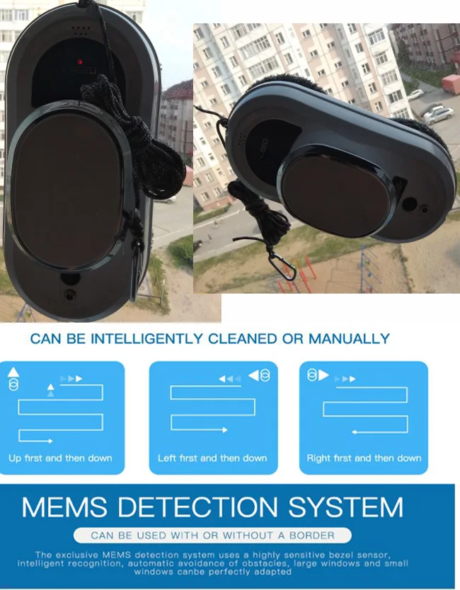 Пульт дистанционного управления Магнитный Электрический Очиститель окна робот пылесос высокий стеклоочиститель автоматический мойщик окон