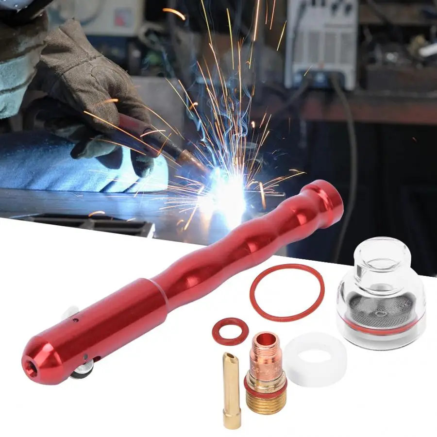 Welding TIG Pen Wiring Feeder + Filter Fluid Guide Nozzle with Transparent Glass Cover Torch Set | Инструменты