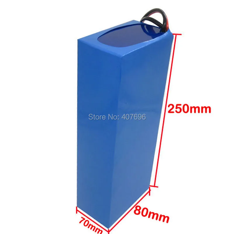 Discount 750W 48V 14AH electric bike battery 48V lithium battery use for sanyo NCR18650GA 3500mah cell Free customs fee 1