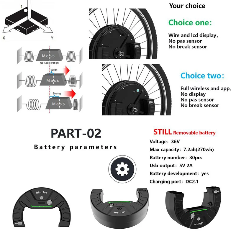 US $163.47 JS IMotor 30 Electric Bike Conversion Kit 36V350W Brushless Motor 24 26 27529700C Front Ebike Kit LCD Bicicleta Electrica