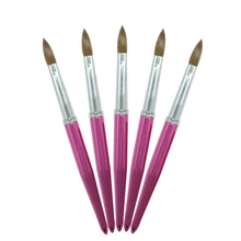 1 шт. Eval колонковая волосы акриловый Фрезер для ногтей cо шлифовальными щетка 10# профессиональный uv гель для ногтей, инструменты для ногтей