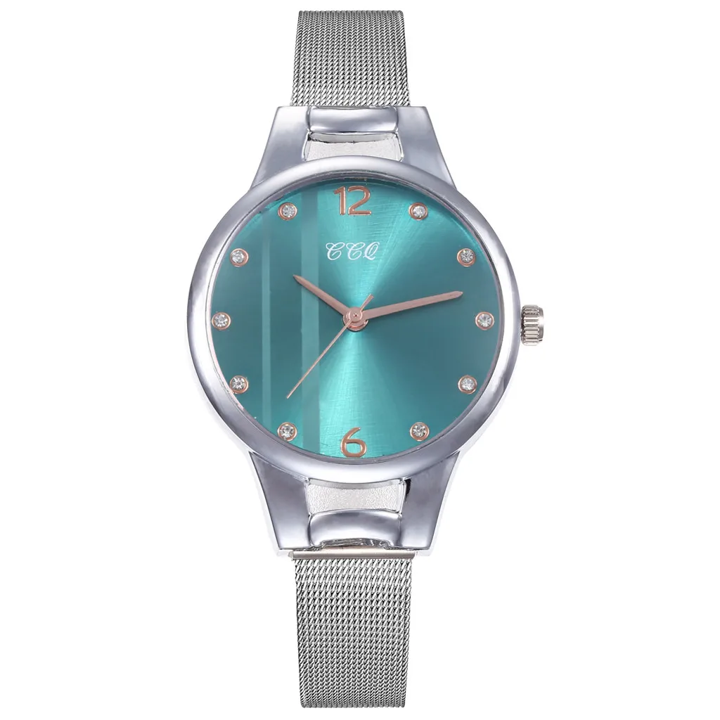 CCQ люксовый бренд женские часы кварцевые нержавеющая сталь Ремешок мрамор женские часы с ремешком аналоговые наручные часы relogio mulher# N03