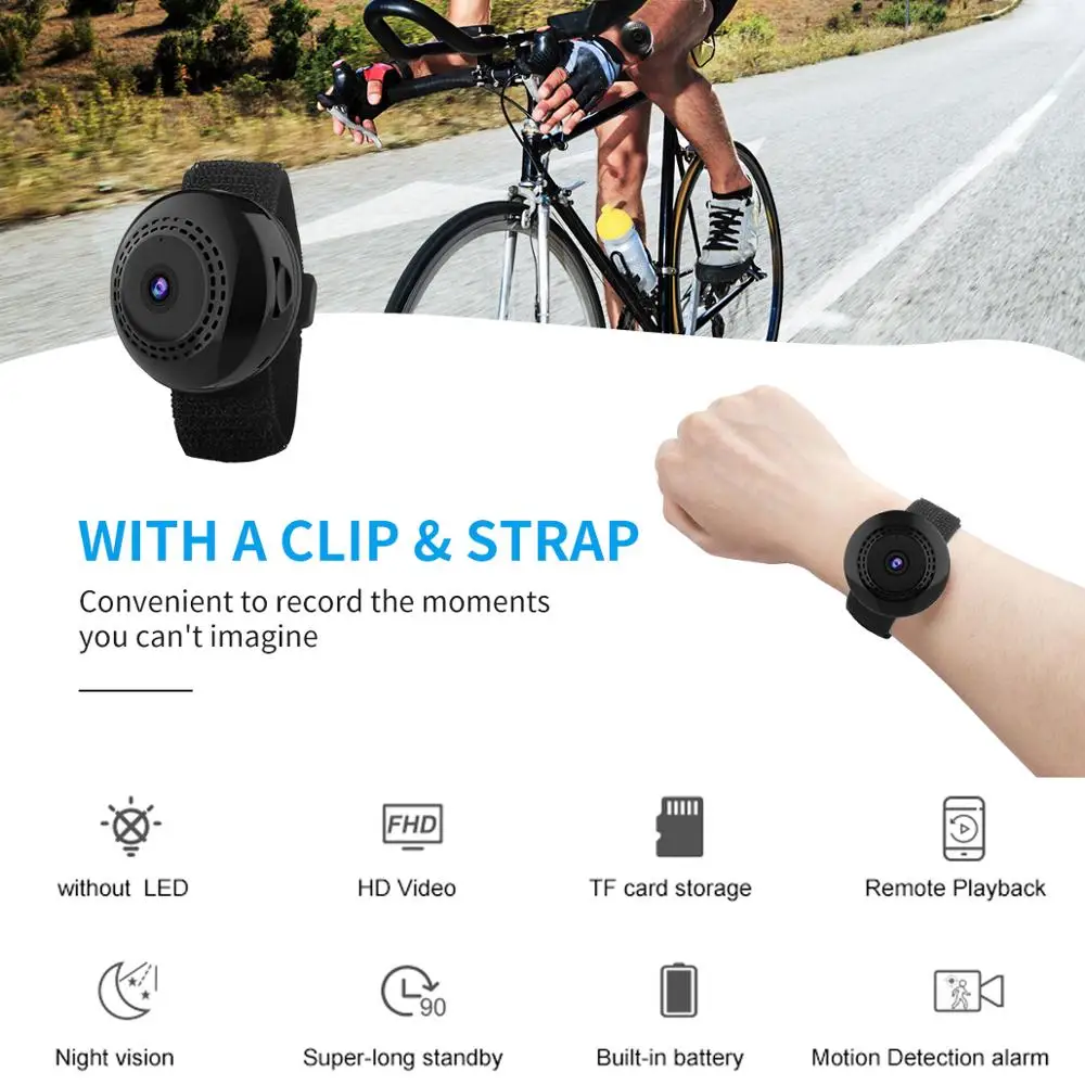 

Wi-Fi Micro HD Home Wireless Security Video CCTV Mini Surveillance with Wifi IP Camera Nanny Cam Pet Dog Wai Fi Camara for Phone