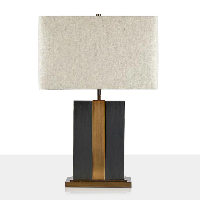 Modern minimalist style rectangular marble decorative table lamp