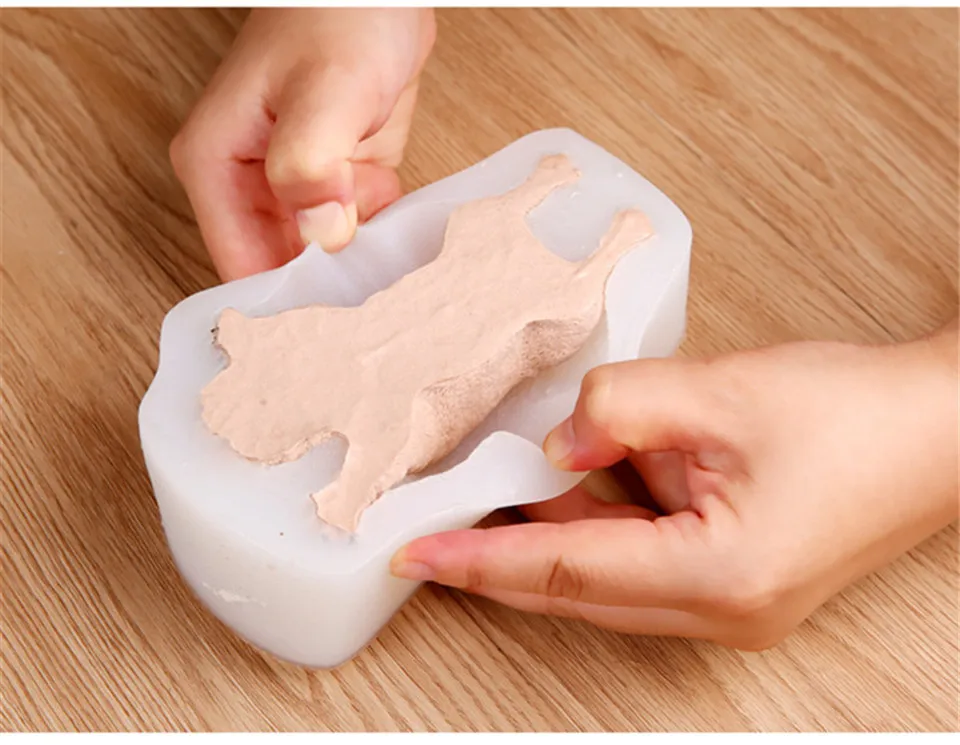 1pcs Cute Dog Silicone Mold Mousse Cake 3D Shar Pei Mould Fondant Decorating Tool Ice Cream Chocolate Moulds Baking Tools