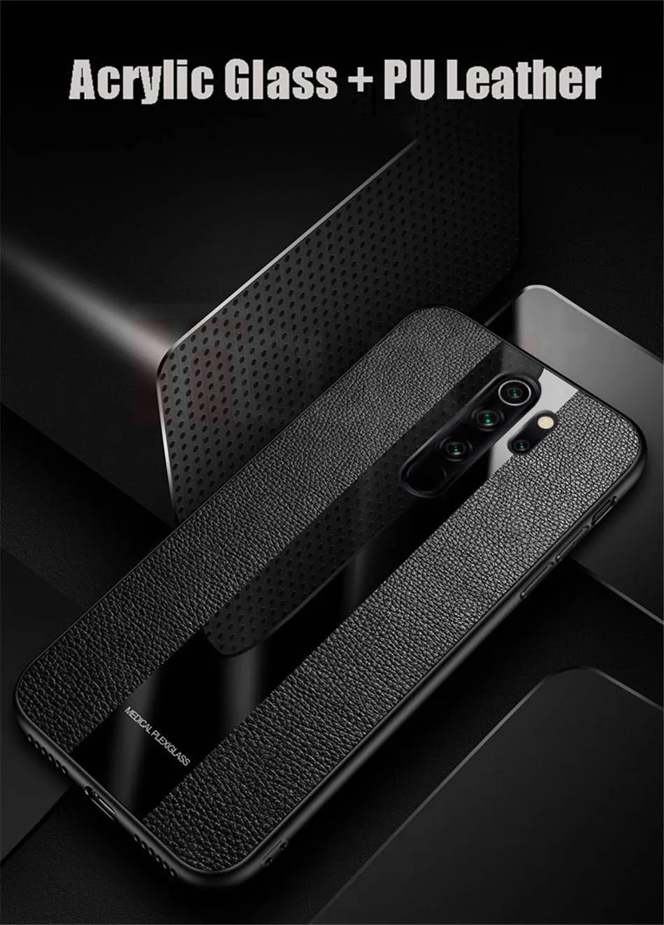 Роскошный чехол для Xiaomi Redmi Note 8 Pro из искусственной кожи 