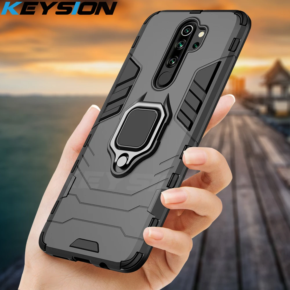 

KEYSION Shockproof Case for Redmi Note 8 Pro 8 8A 7 7A 7S K20 Magnetic Back Phone Cover for Xiaomi Mi 9T A2 A3 mi 9 SE mi 9 lite