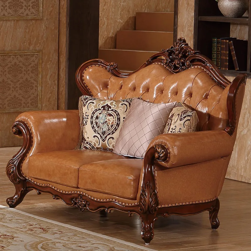 2 Seater Sofa Секционный диван комплект кожаный ансамбль де канапе composables en cuir секционный диван кожный WA712 - Цвет: 2 Seater Sofa