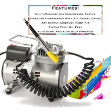 Переносной спрей дозатор воздуха компрессорная установка для искусства Татуировка-картина ремесло торт Спрей модель красивый аэрограф наборы
