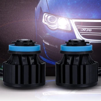 

1 Set LED Laser Fog Headlight Lights Bulbs H8 H9 H11 9005 9006 15W 4500LM 3000M Laser Meter Irradiation Distance Ultra Bright