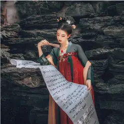 2019 летние китайские национальные костюмы Традиционный китайский Hanfu платье народный танец древняя женская одежда династия ханьфу, косплей