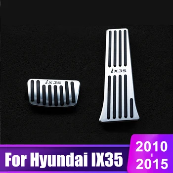 

Aluminum Car Pedal Pad Accelerator Gas Pedal Brake Pedal Cover Non Slip Pad AT For Hyundai IX35 2010 2011 2012 2013 2014 2015