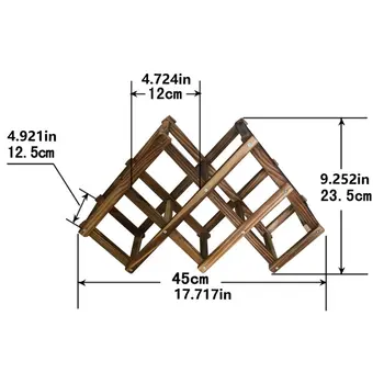 

Wooden Wine Bottle Holders Creative Practical Collapsible Living Room Decorative Cabinet Red Wine Display Storage Racks