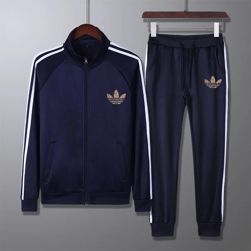 

2020 Men's Zip Cardigan Sports Set, Brand Outdoor Sports Fitness Running Set, Men's Sportswear Asian Size