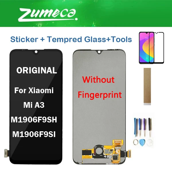 Для Xiaomi Mi A3 M1906F9SH M1906F9SI ЖК дисплей экран + сенсорный дигитайзер сенсорная панель