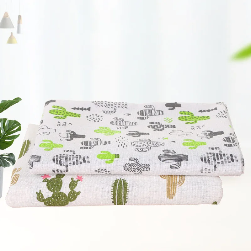 DIY 1 шт./лот 50x145 см Рисунок кактуса хлопок и лен ручная вышивка скатерти набор для