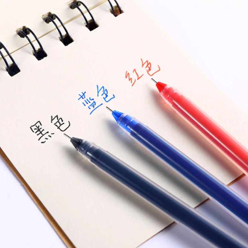 10pc Giant Can Write Gel Pen Red Black Blue High Capacity Ink Pens Needle Tub Pen Smooth Writing Comfort Grip Office Stationery chen lin 10pc box dual tip oil base waterproof permanent 0 5 1 0 mm nib black blue red art marker pens student office stationery