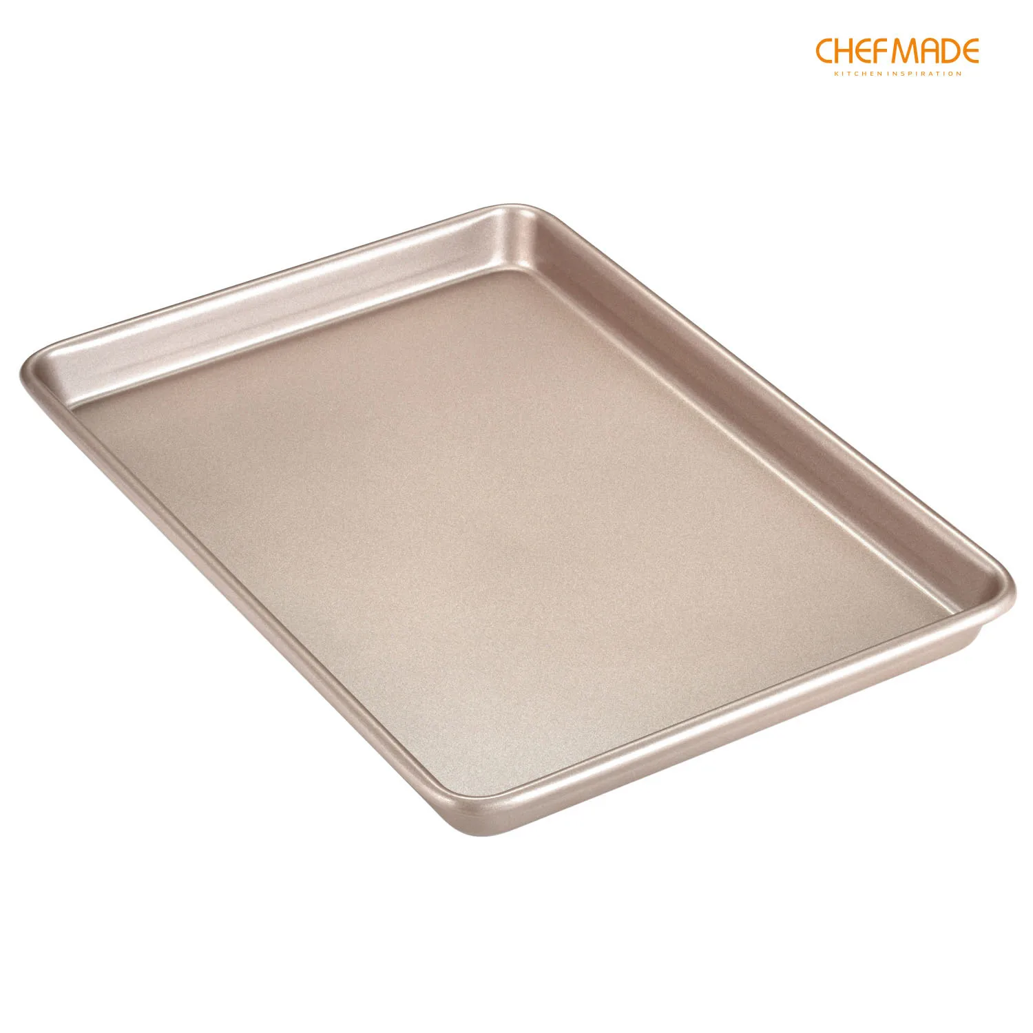

CHEFMADE 13-Inch Baking Mold, Non-stick Rimmed Cake Bread Biscuit Candy and Meat Sheet Pan, for Kitchen Oven Baking