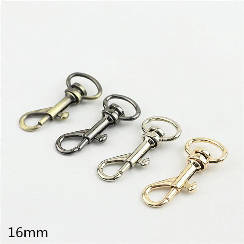 

30pcs 16mm Retro Luggage Hardware Accessories Bag Strap Lobster Hook Keychain Snap Clasp Buckles DIY Metal Decor Fittings