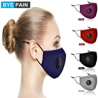 1Pcs Respirator Mask Washable Cotton Activated Carbon Filter PM2.5 Mouth Masks with Breathing Valve Masque for Woman Man 1