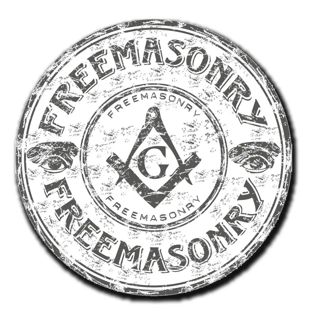 

For 2xFreemason Mason Masonic WINDOW CLING STICKER Car Van Campervan Glass