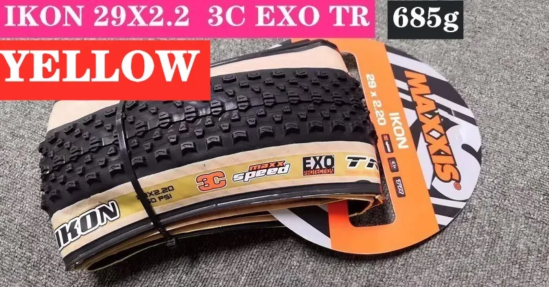 Maxxis Ikon ярый горный велосипед страны желтый край шины 27,5/29*2,20 защита стимулирует вакуумные шины - Цвет: IKON 29X2.2 EXOTR3C