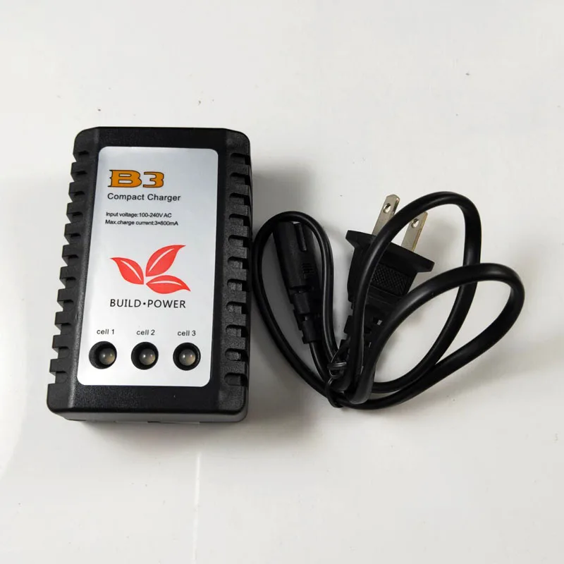 B3AC Компактное зарядное устройство Pro Lipo батарея адаптер 2S 3S 7,4 V 11,1 V профессиональное зарядное устройство+ ЕС США источник питания - Цвет: US plug
