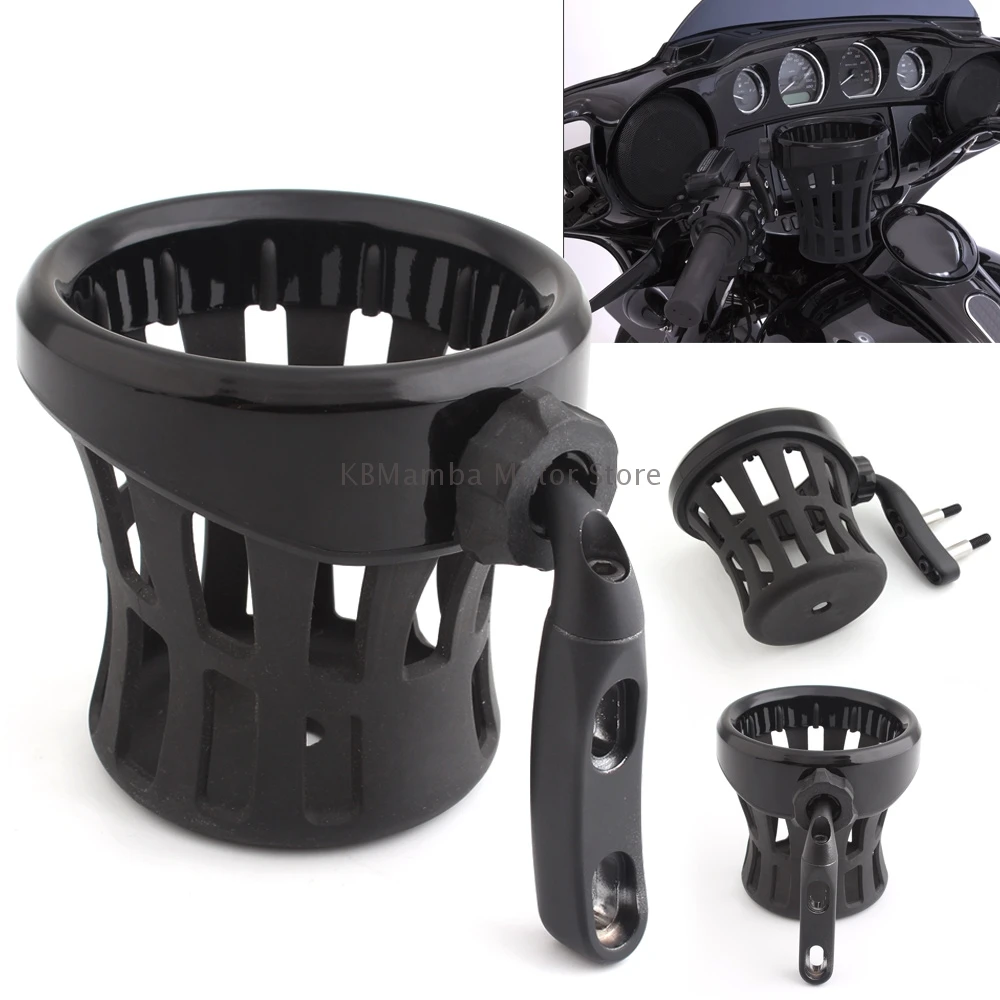 Motorcycle Drink Cup Holder Passenger Bottle Water Cup For Harley Breakout Fat Bob Low Rider Deluxe Dyna XL1200 883 Softail