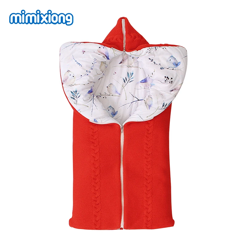 Baby Sleeping Bags Stroller Super Soft Newborn Boys Girls Swaddle Wrap Envelopes 0-6M Infant Kids Sleep Sacks Fall Winter Zip Up