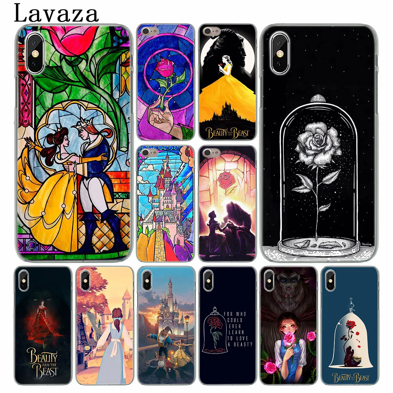 Твердый чехол для телефона Lavaza Beauty and the Beast iPhone XR XS X 11 Pro Max 10 7 8 6 6S 5 SE 4 | Мобильные