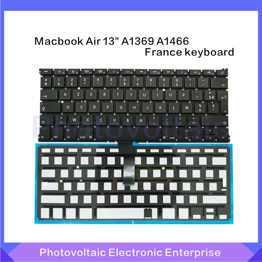 New France French Keyboard With Backlight For Macbook Air 13&quot A1369 2011 A1466 2012 2013 2014 2015 | Компьютеры и офис
