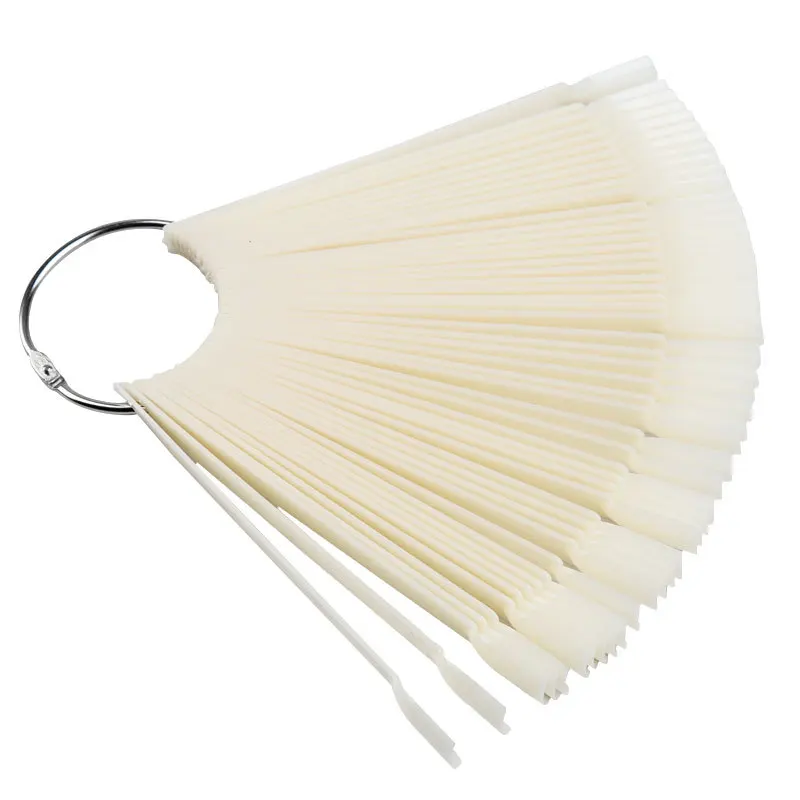 False Tips Clear Nature Nail Art Display Ovale Fan Style Nail Swatch Polish Stand Tips Pratica Accessori Per Manicure Strumento