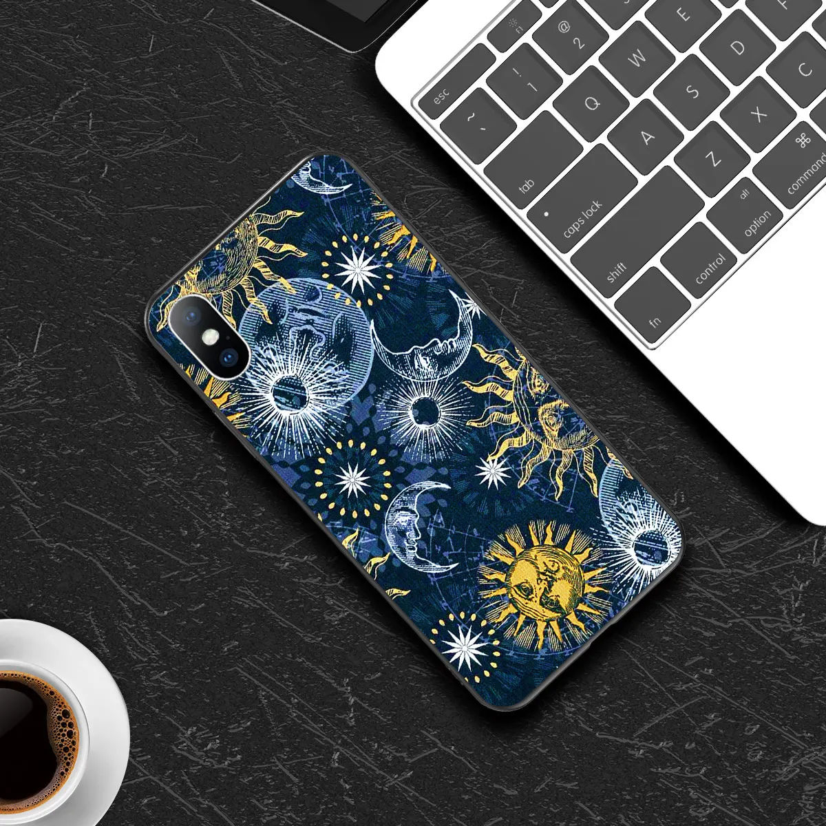 AC8091 Чехол для телефона USLION Space Moon Star для iPhone 11 X XR Xs Max 11 Pro, мягкий чехол из ТПУ с изображением звезды для iPhone 6 6s 7 8 Plus SE - Цвет: AC8091