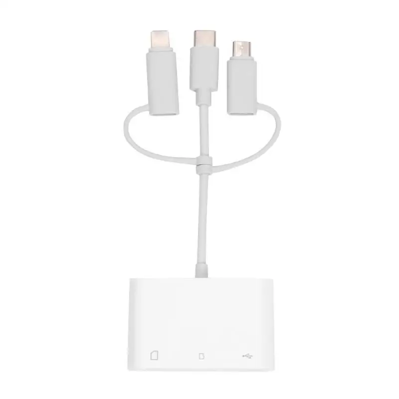 3 в 1 TF/карта памяти/USB2.0 подключение камеры 8 Pin кабель синхронизации данных подключи и играй мобильный копия изображения/видео для iPhone