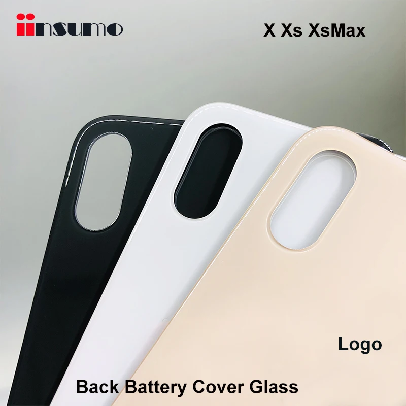 Стекло для задней крышки аккумулятора телефона iPhone 8 8G Plus X Xs Max Запасное стекло с