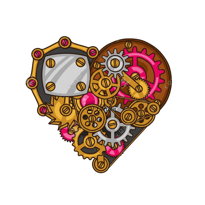 Steampunk Heart Metal Cutting Dies For Handmade Greeting Cards Frame Die Embossing | Дом и сад