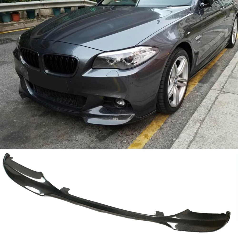 Спортивный спойлер для переднего бампера автомобиля из углеродного волокна BMW 5