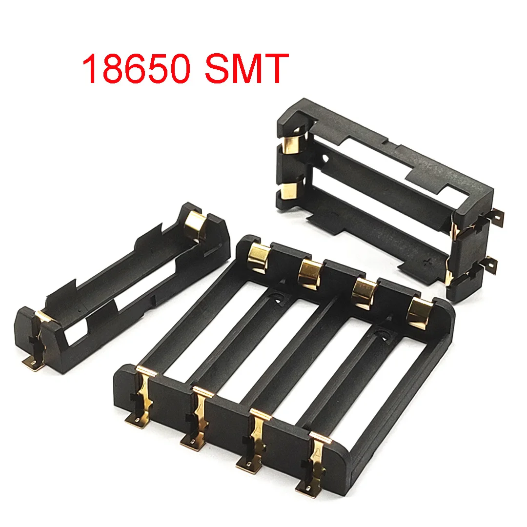 18650 SMT Battery Holder SMD Battery Box Power Bank With Bronze Pins Rechargeable 1x2x4 battery storage box battery case power bank box battery box power bank case charging treasure box battery holder