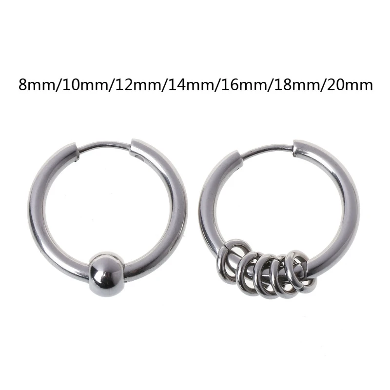www. - 7 sizes (8mm-20mm) 1 Pair Hoop Earrings*