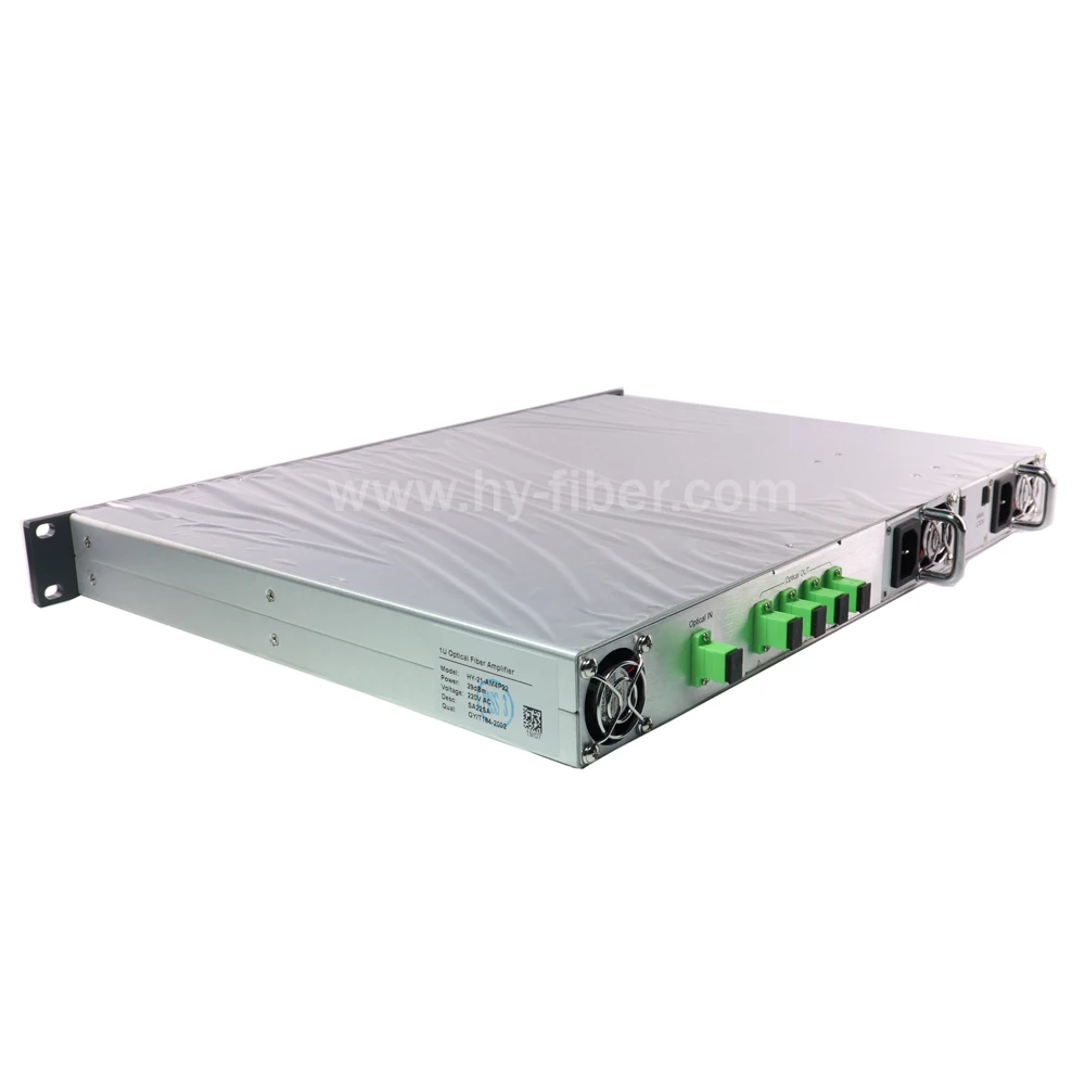 4 сторонний оптический усилитель CATV 1550nm EDFA 22dBm SC/APC источник питания с волоконным