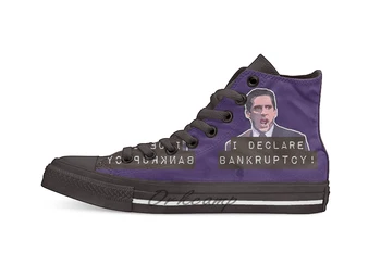 

I declare bankruptcy! Novelty Design Casual Canvas Shoes Custom shoes Drop Shipping