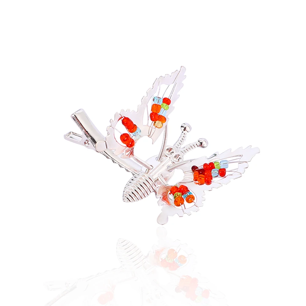 2pcs/set Hollow Butterfly Hair Clips Fashion Moving Butterfly Hair Pins Girl's Cute Hair Accessories bridal hair clip Hair Accessories