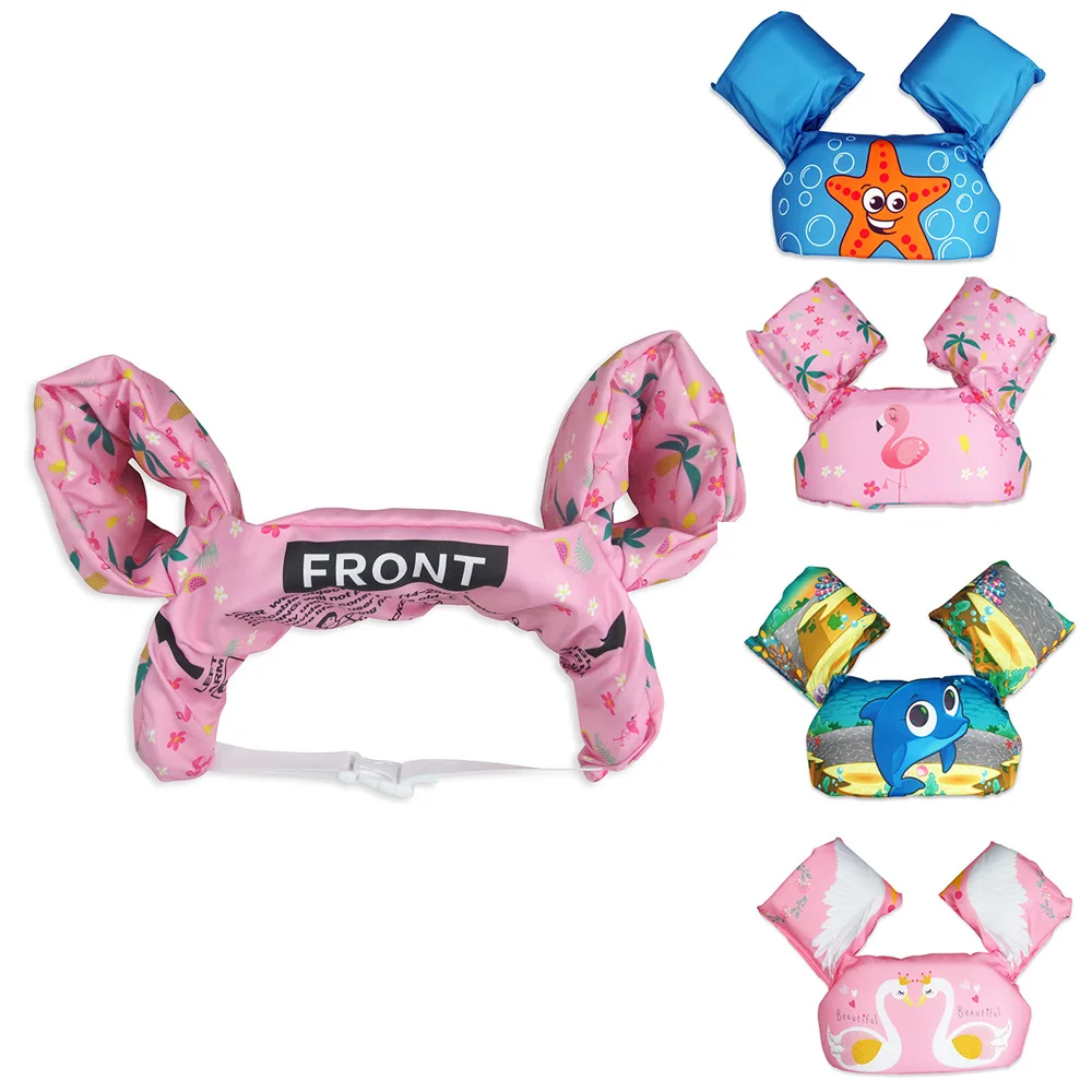 

Inflatable Baby float cartoon arm sleeve life jacket swimsuit foam safety swimming training floating pool float swimming ring