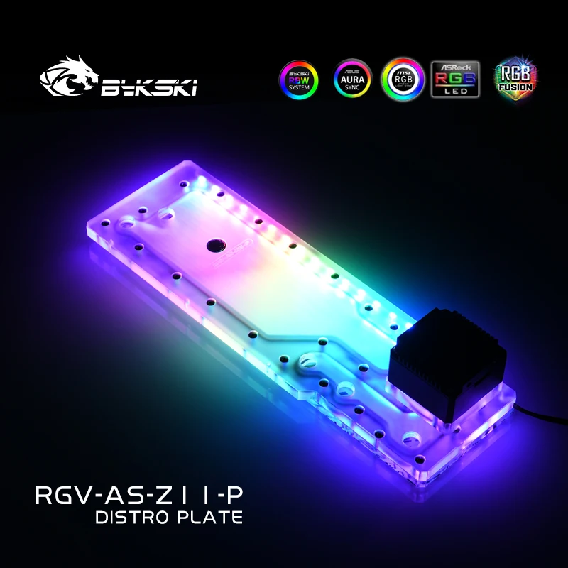Bykski-asus rog z11ケース用ウォーターウェイ冷却キット、5v argb