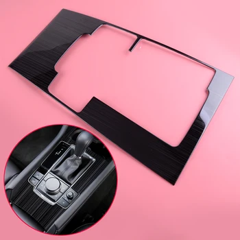 

DWCX Inner Stainless Steel Titanium Car Gear Shift Box Cover Trim Frame panel Trim Moulding fit for Mazda 3 2019 2020