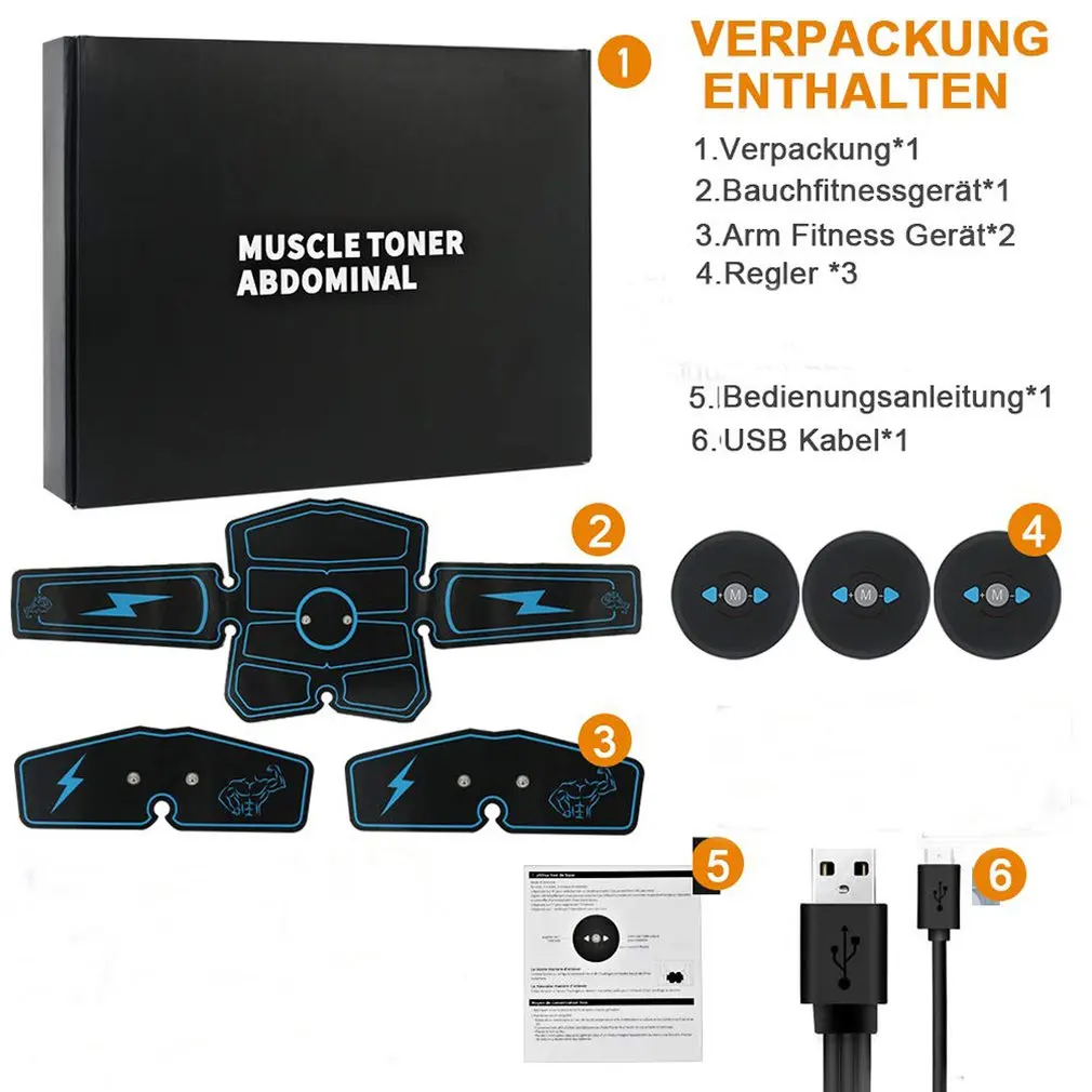 Abdominal Muscles Smart Fitness Exercise Body Trainer Waist Sports Equipment Lazy Muscle Home Pulser