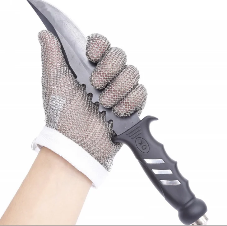 Ambidextrous 5 Finger Chain Mesh Glove- Small/Medium/Large/Extra Large