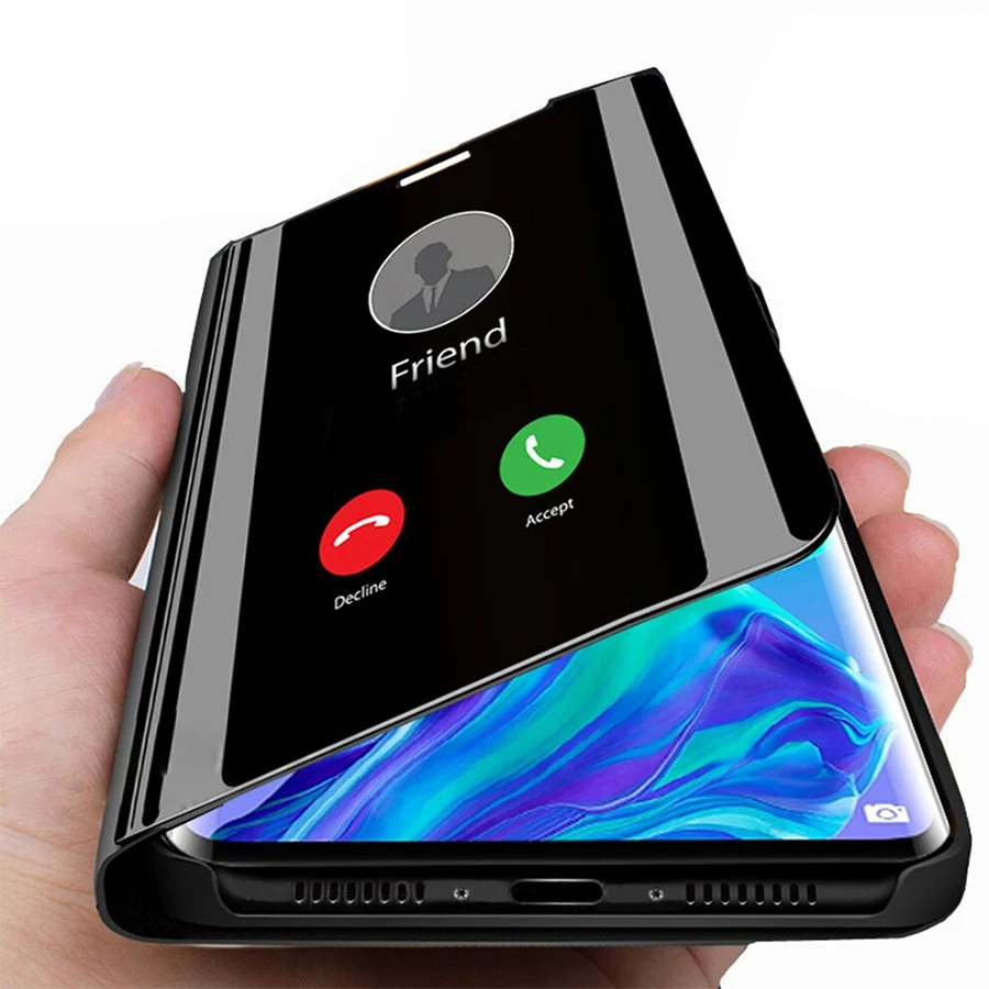 

cover for huawei p 30 lite coque fundas mirror flip case for huawei p30 lite smart view case p 30lite light 30pro p30lite p30pro