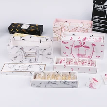 Подарочный пакет с фламинго, Мраморная тема, вечерние, декоративная коробка, нуга, коробка для печенья, Свадебный шоколадный торт, бумажные коробки, DIY бумажный пакет