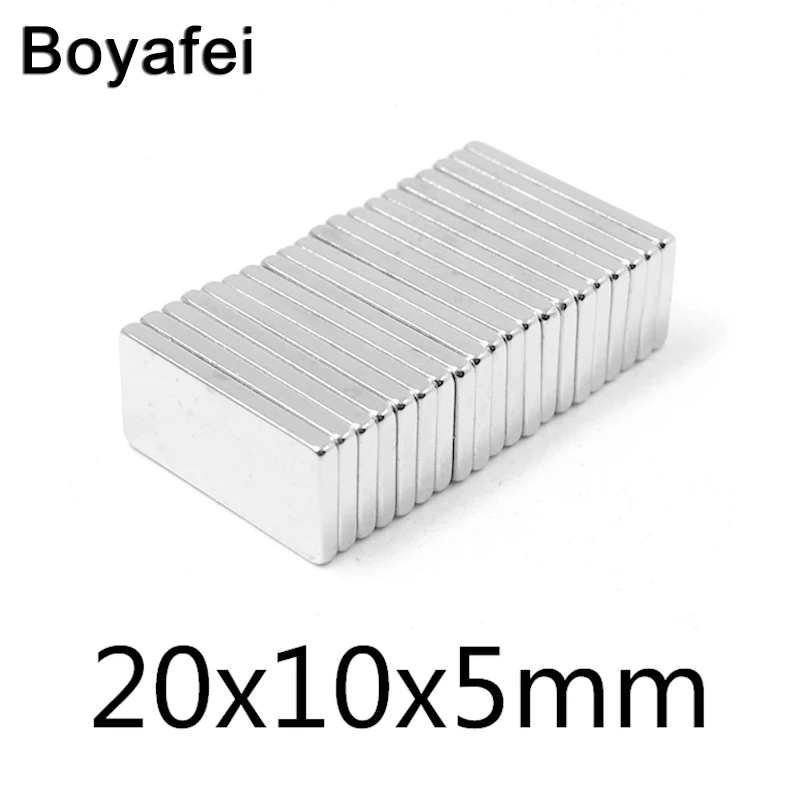 

50/100/150 pcs Block Magnet 20x10x5mm Double Rare Earth Bulkndfeb 20*10*5mm Neodymium